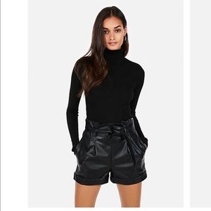 Express Black Ribbed Turtleneck - BNWT